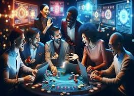 Suasana meja live casino baccarat di link poker88 secara real-time